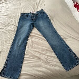 Old Navy Blue Flare Wide Leg Jeans